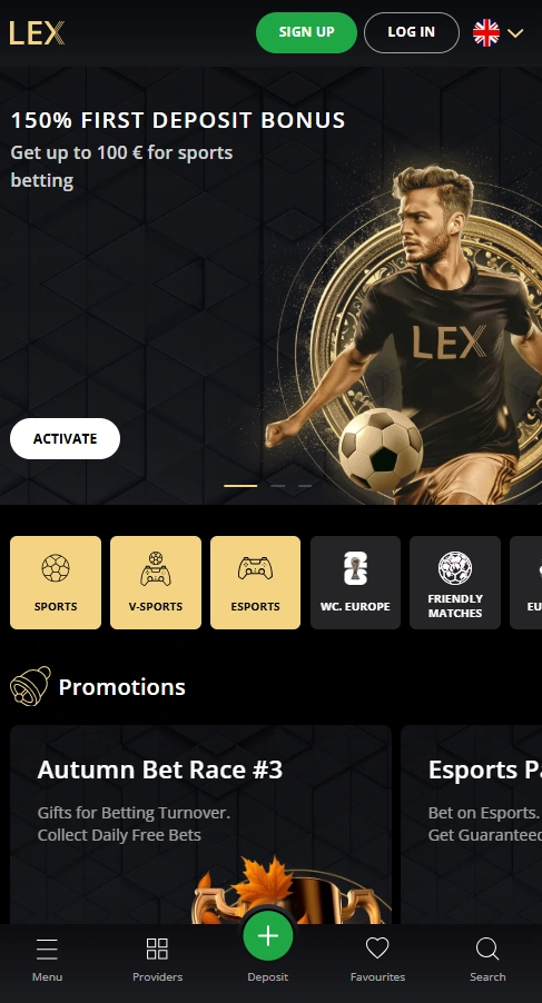 lex mobile sports page